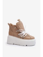 Zazoo 3416 Dámska kožená športová obuv Beige Zazoo 3416 Dámska kožená športová obuv Beige