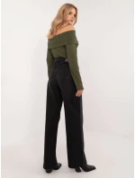 Džínsové nohavice D80016BD62456B150 black