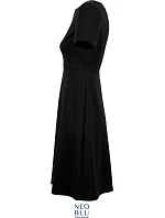 NEOBLU Camille Šaty s krátkymi rukávmi 24.3171 deep black NEOBLU Camille Šaty s krátkymi rukávmi 24.3171 deep black
