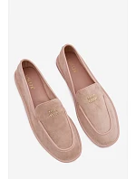 Dámské ploché mokasíny s lemovkou Vinceza Béžové