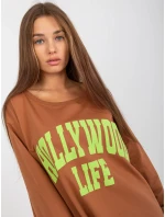 Mikina VI BL 3102.01P svetlo hnedá