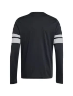 Detské tričko adidas Squadra 25 s dlhým rukávom čierno-biele JJ0047