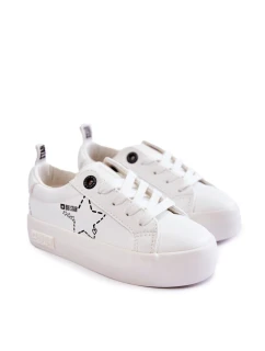 Detská športová obuv Šnurovanie Big Star KK374222 White