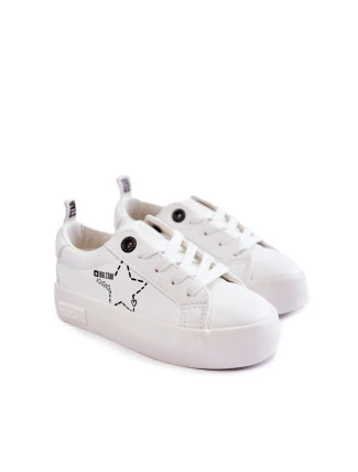 Dziecięce Buty Sportowe Sznurowane Big Star KK374222 Białe