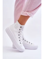 Dámské vysoké tenisky Big Star Bílé