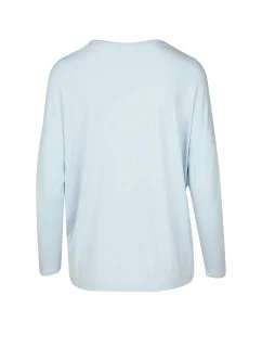 Dámske tričko na spanie QS6409E-GR4 modrá - Calvin Klein