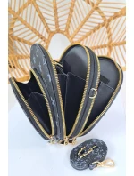 Dámska kabelka cez rameno ST-76 Čierny vzor - Bruno Rossi