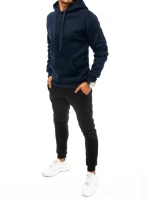Pánske tmavomodré a čierne tepláky FashionStreet AX0631