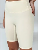Dámske cyklistické šortky LOVIFIT, krémové, FashionStreet SY0429 Dámske cyklistické šortky LOVIFIT, krémové, FashionStreet SY0429