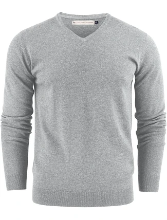 James Harvest Ashland V-Neck Pánsky sveter s výstrihom do V 62.2507 sivá melírovaná James Harvest Ashland V-Neck Pánsky sveter s výstrihom do V 62.2507 sivá melírovaná
