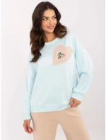 Mikina DHJ BL 20322.72 svetlo modrá