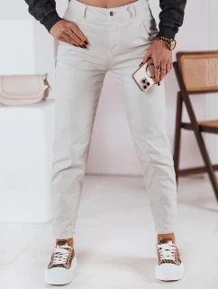 Dámske džínsové nohavice STREETSTYLE light beige FashionStreet UY2375