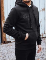 Pánska zateplená mikina s kapucňou čierna FashionStreet BX5918