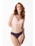 Julimex Tmavé slivkové nohavičky Simple Brasil S-XL