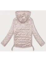 Dámska bunda so šnúrkami na bokoch S'West pearl pink (B8360-51) Dámska bunda so šnúrkami na bokoch S'West pearl pink (B8360-51)