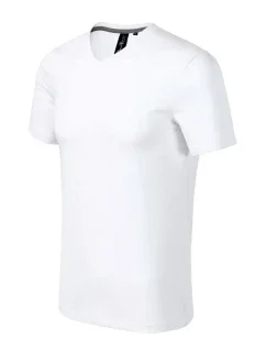 Malfini Action Tričko s výstrihom do V M MLI-70000 biela pánske