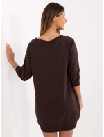 RV šaty SK 7203.35P tmavohnedé