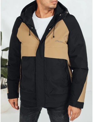Pánska zimná bunda s kapucňou FashionStreet camel TX5041 Pánska zimná bunda s kapucňou FashionStreet camel TX5041