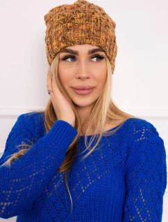 Fleecová čiapka Roksana K209 hnedá