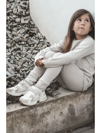 Detská športová obuv na suchý zips, Beige Rulagia