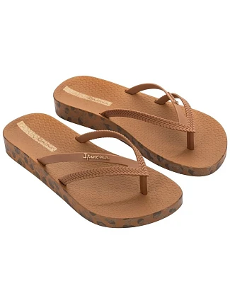 Ipanema Dámske žabky Bossa Soft Pohodlné hnedé módne dámske žabky Ipanema Dámske žabky Bossa Soft Pohodlné hnedé módne dámske žabky