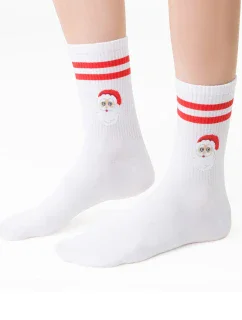 Steven Veselé Vianoce 136 farba:biela- Santa Claus