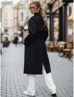 FashionStreet čierny dvojradový kabát TY5354