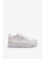 Buty Sportowe Sneakersy Damskie Białe Vovella