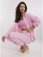 Nohavice DHJ SP 8830.77 svetloružové