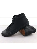 Pánske čierne zateplené členkové tenisky Big Star OO174607