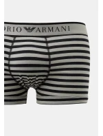 Pánske boxerky 2Pack 111210 4R542 Black/Stripe - Emporio Armani
