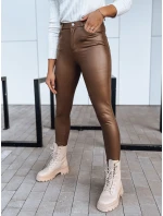 Dámske kožené nohavice TOURMALIN tmavohnedé FashionStreet UY1718 Dámske kožené nohavice TOURMALIN tmavohnedé FashionStreet UY1718