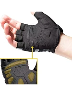 Cyklistické rukavice Rockbros S247 M - čierne