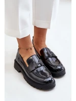 Dámske lakované mokasíny Vinceza 62187 Black Dámske lakované mokasíny Vinceza 62187 Black