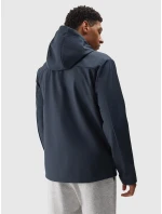 Pánska vetruodolná bunda softshell s membránou 8000 4F - sivá