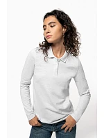 Kariban K 244 Dámske polo tričko s dlhým rukávom z piké 20.K244 light sand Kariban K 244 Dámske polo tričko s dlhým rukávom z piké 20.K244 light sand