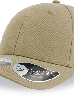Atlantis Headwear Joshua 6-panelová bejzbalová čiapka 33.0109 khaki