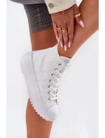 Wysokie Trampki Damskie Lee Cooper LCW-25-31-3461L Białe