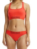 Športové bralette Heritage - QF6768E XM9 - červenooranžová - Calvin Klein
