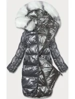 Obojstranná metalická grafitovo sivá zimná bunda (p21-7901-27+61) Obojstranná metalická grafitovo sivá zimná bunda (p21-7901-27+61)