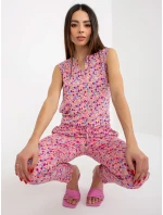 Dámska blúzka D73771R11115A ružová - FPrice