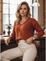 Dámsky sveter DARIA červený FashionStreet MY1721