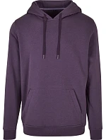 Build your Brand BY 011 Mikina s kapucňou z hrubej bavlny 56.0011 purple night
