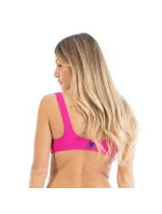 Vrchný diel dámskych plaviek E02J37LY00J-G6Q1 neónová ružová - Guess