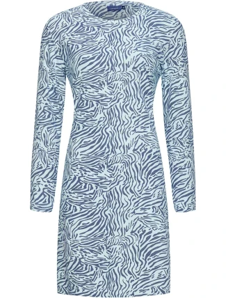 Dámska nočná košeľa 10232-160-2 modrá so vzorom - Pastunette