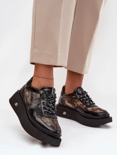 Poloplatformové topánky model 219106 Krok v štýle