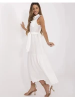 Elegantné dámske maxi šaty v krémovej farbe (A5032) Elegantné dámske maxi šaty v krémovej farbe (A5032)