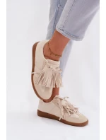 Dámské tenisky s třásněmi Béžové Dorivelle