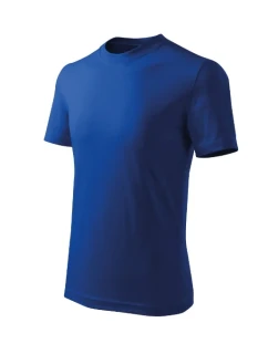 Základné voľné tričko pre deti kráľovská modrá