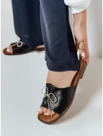 Dámske žabky s mašľou KISSBOW black FashionStreet ZY0756